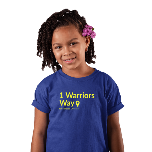 Golden State Basketball Stadium Kids T-shirt | Blue