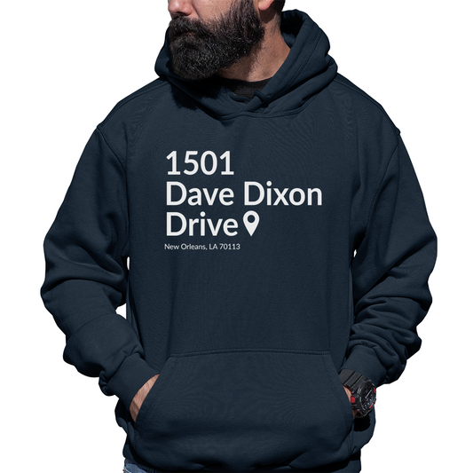 New Orleans Basketball Stadium Unisex Hoodie | Navy