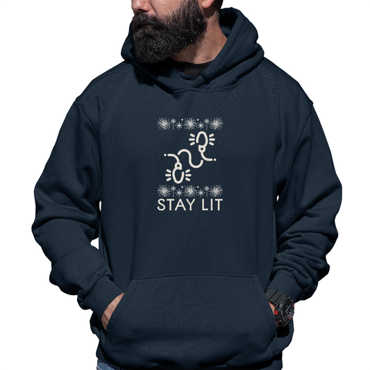 Stay Lit Unisex Hoodie | Navy