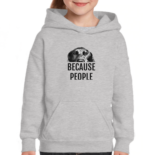 Because People Suck Kids Hoodie | Gray
