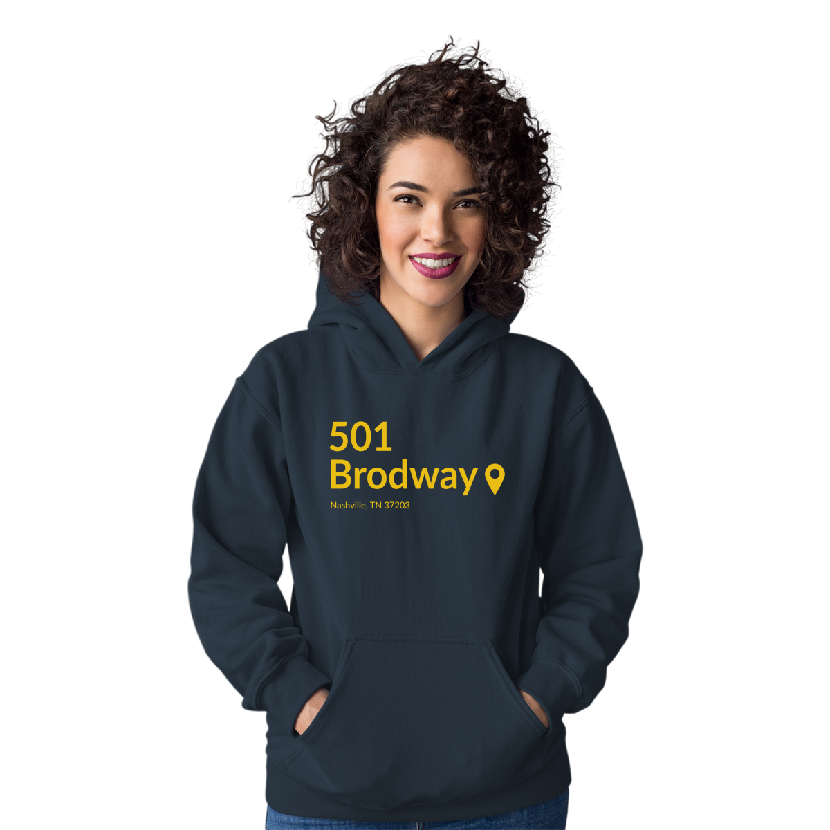 Nashville Hockey Stadium Unisex Hoodie | Navy