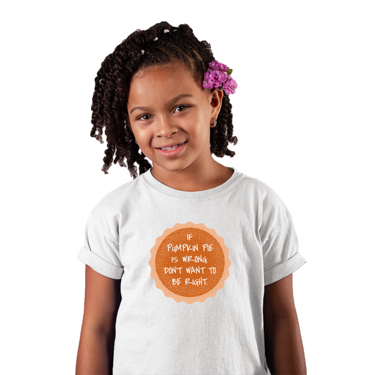 Pumpkin Pie Kids T-shirt | White