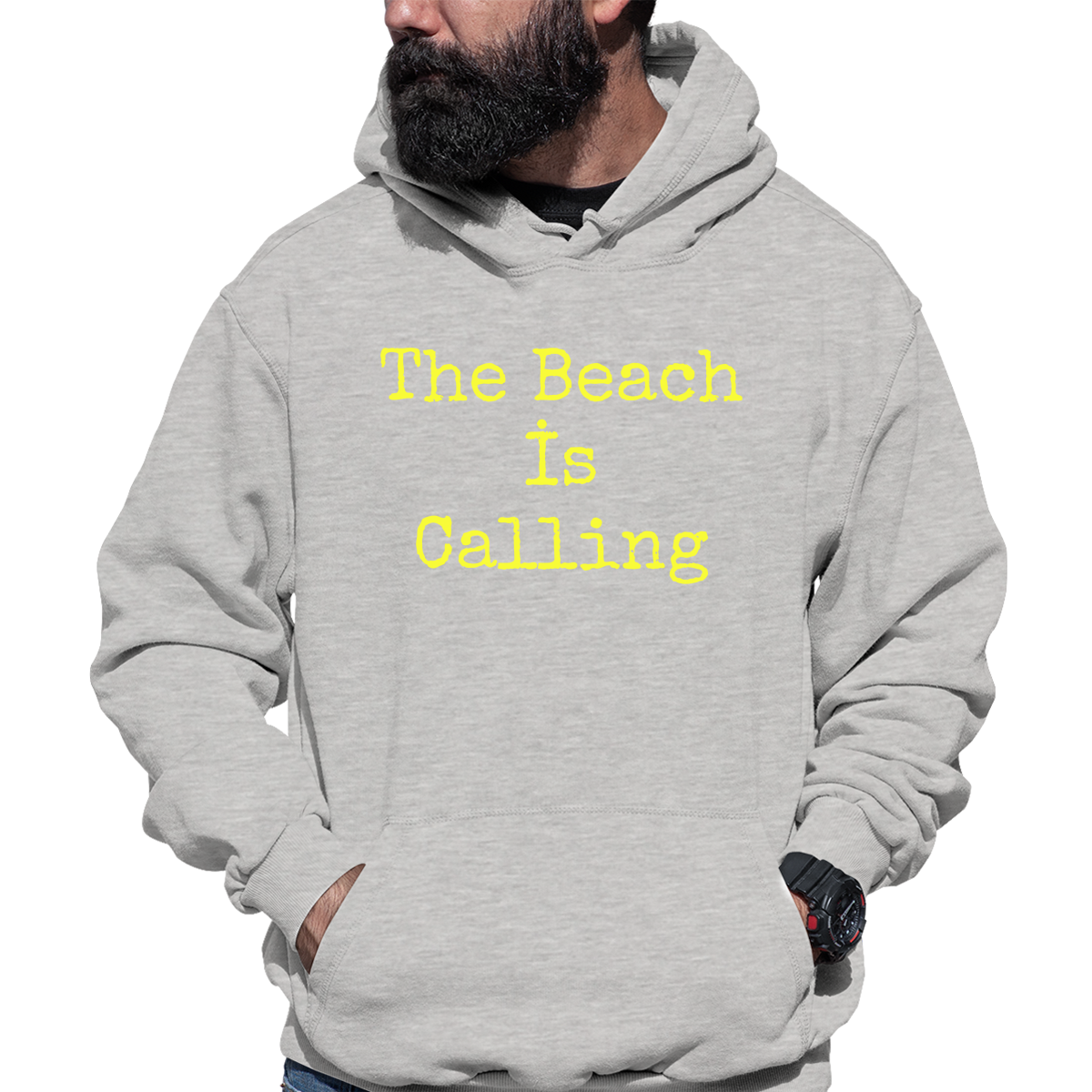 Beach Unisex Hoodie | Gray