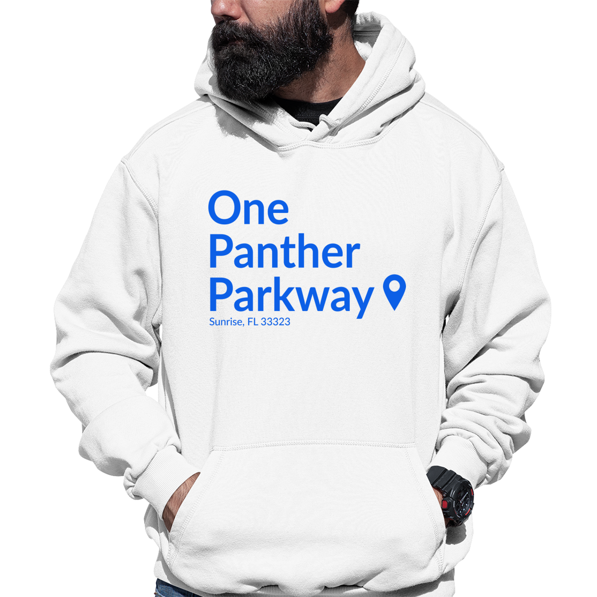 Florida Hockey Stadium Unisex Hoodie | White