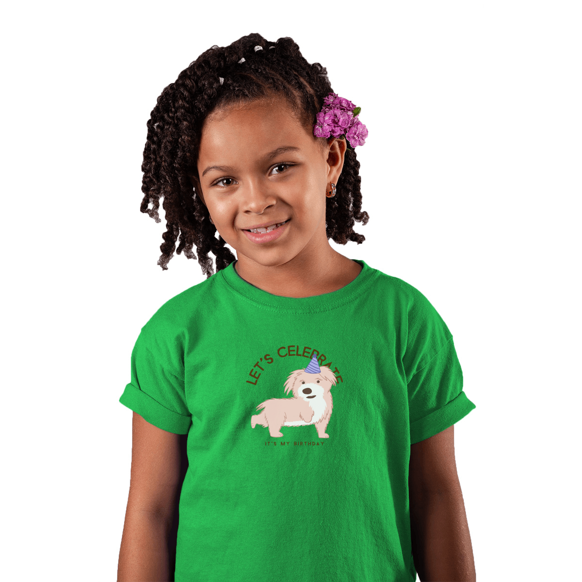 Let's Celebrate It is My Birthday Toddler T-shirt | Green
