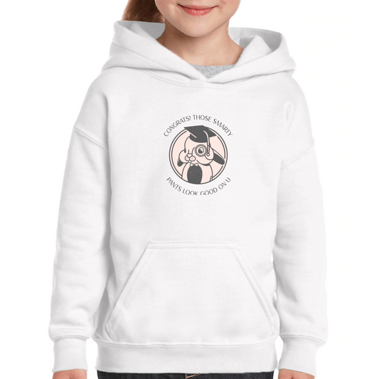 Congrats! Kids Hoodie | White