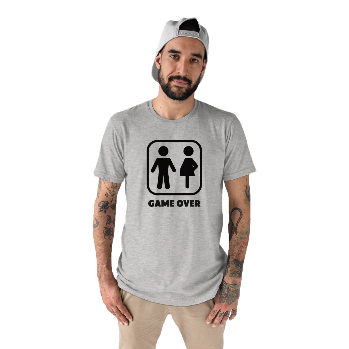 Game Over Men's T-shirt | Gray