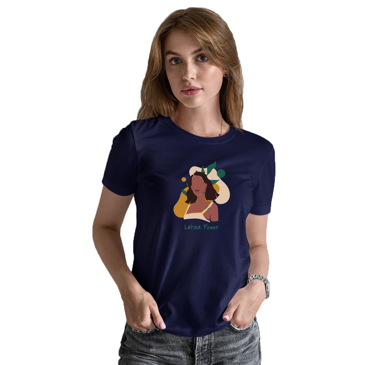 Latina Power Women's T-shirt | Navy