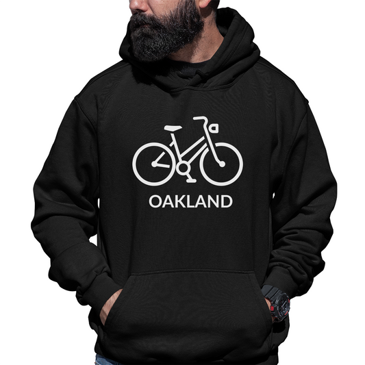 Bike Oakland Represent Unisex Hoodie | Black