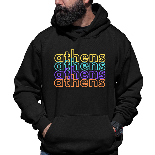 Athens Unisex Hoodie | Black