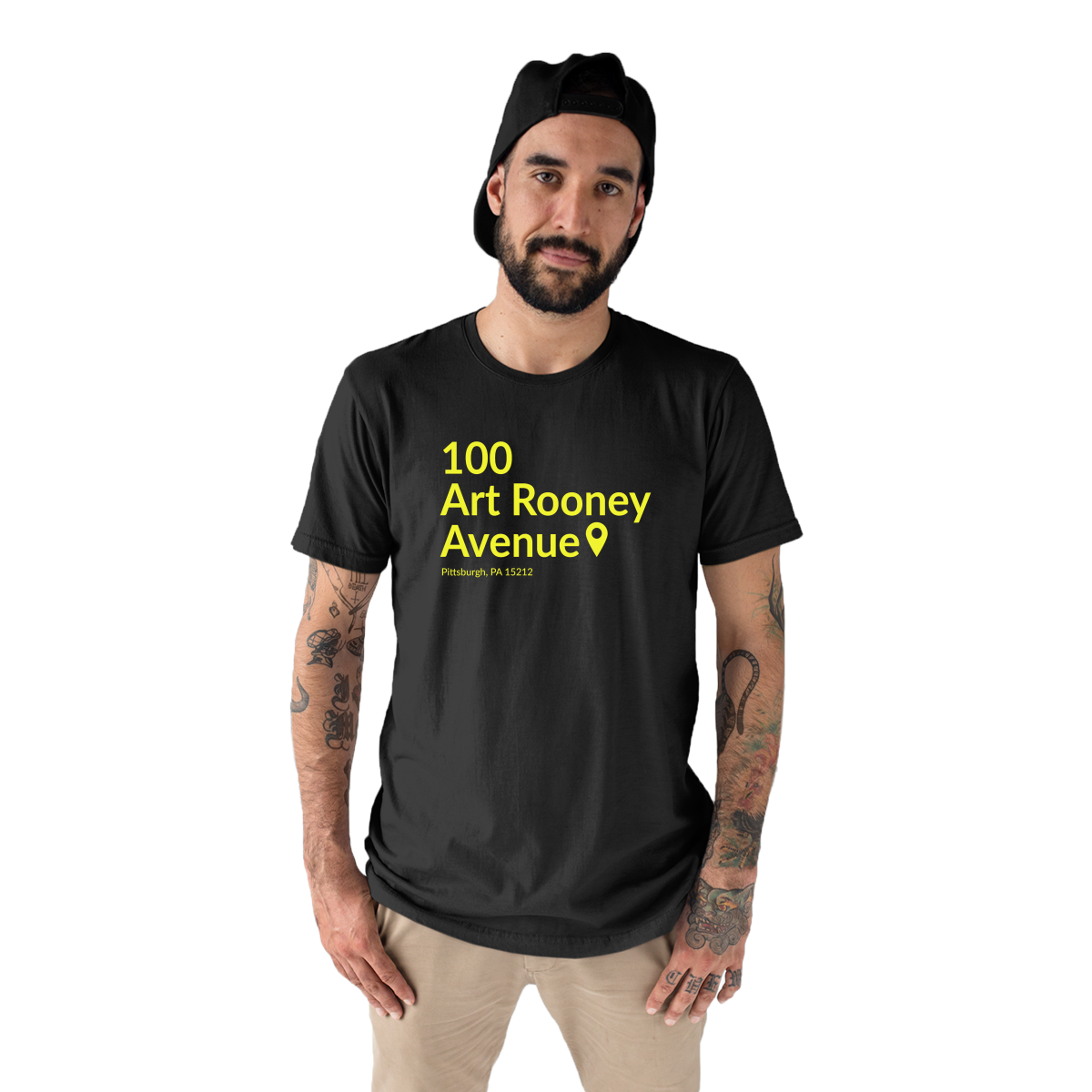 Pittsburgh Football Stadium Men's T-shirt | Black