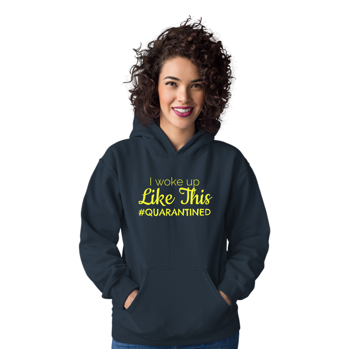 I WOKE UP Unisex Hoodie | Navy