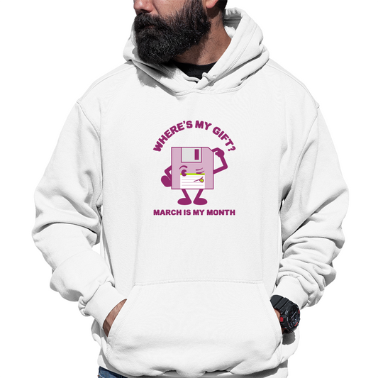Where is my gift Unisex Hoodie | White