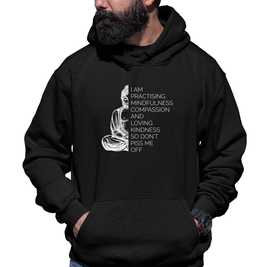 Funny Yoga Unisex Hoodie | Black
