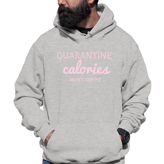 Quarantine Calories Unisex Hoodie | Gray
