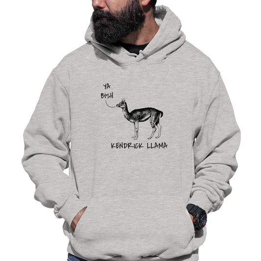 Kendrick Llama Unisex Hoodie | Gray
