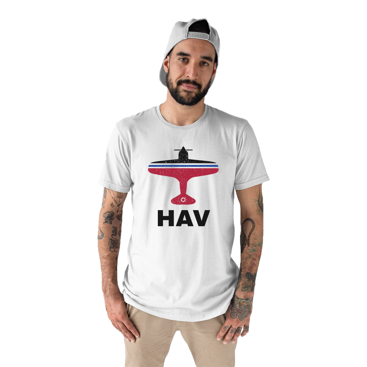 Fly Havana HAV Airport Men's T-shirt | White
