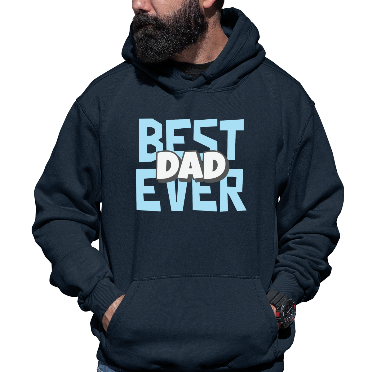 Best dad ever Unisex Hoodie | Navy