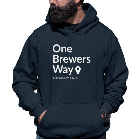 Milwaukee Baseball Stadium Unisex Hoodie | Navy