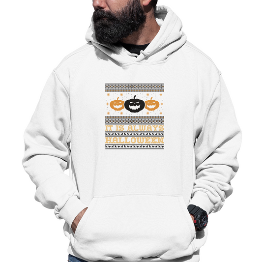 It's Always Halloween Unisex Hoodie | White