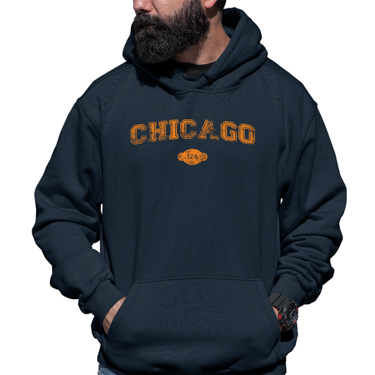 Chicago 1837 Represent Unisex Hoodie | Navy
