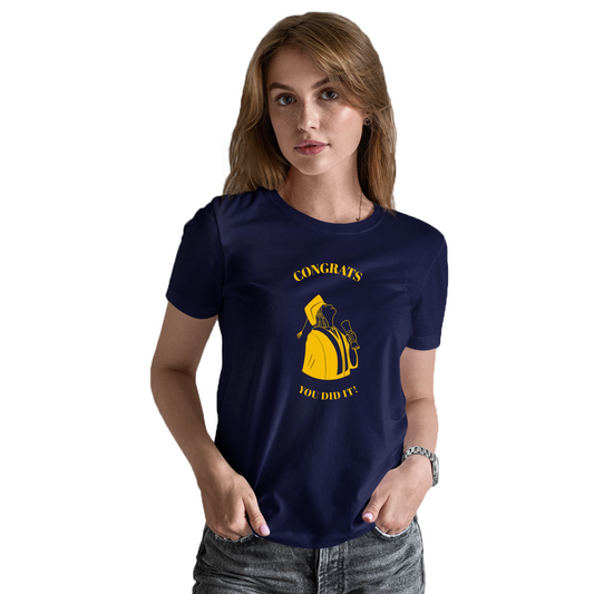 Congrats You Did It! Women's T-shirt | Navy
