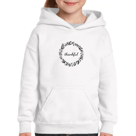Thankful Kids Hoodie | White