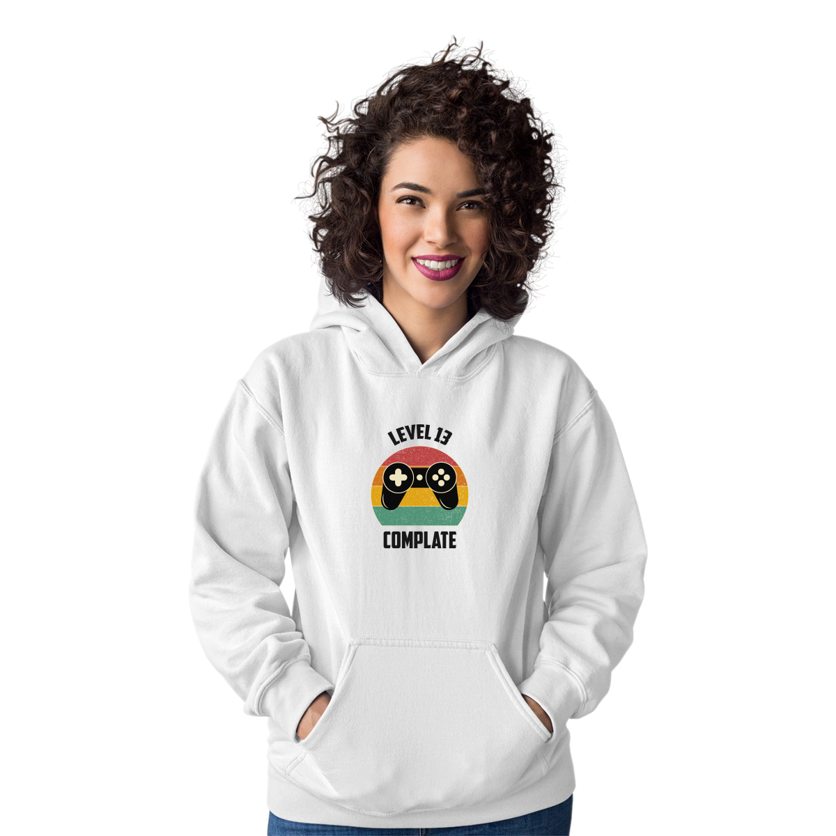 LEVEL 13 Unisex Hoodie | White