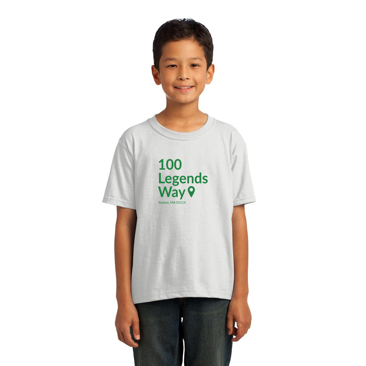 Boston Basketball Stadium Toddler T-shirt | White
