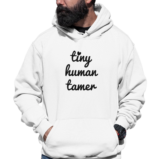 Tiny Human Tamer Unisex Hoodie | White
