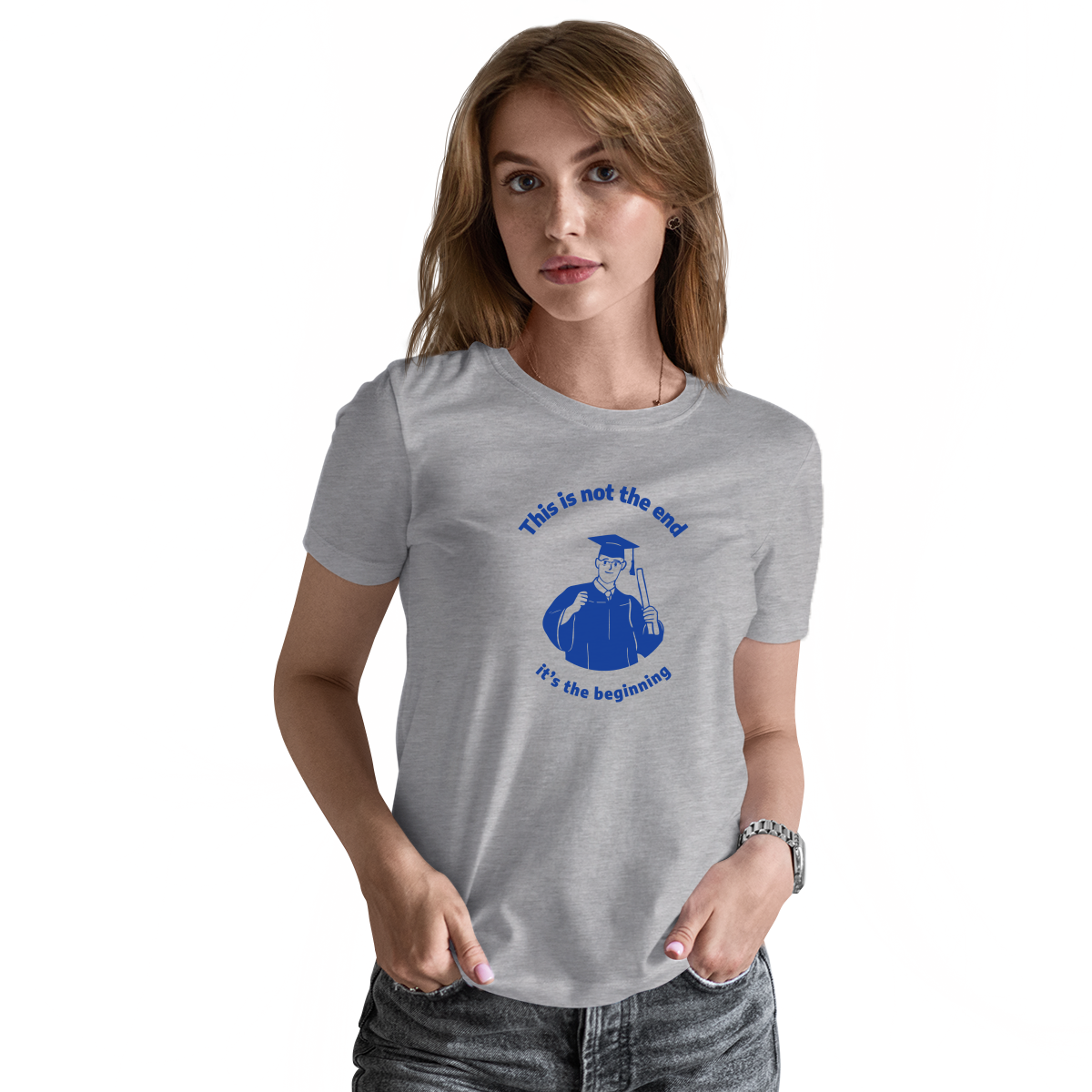 This Is Not The End It's The Beginning Women's T-shirt | Gray