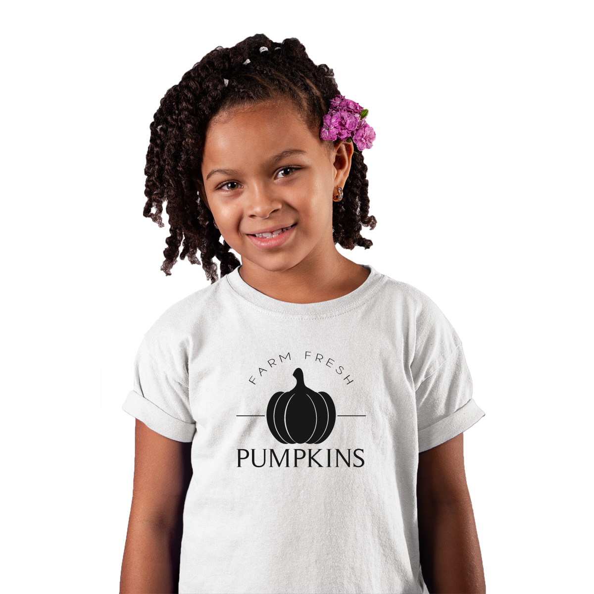 Farm Fresh Pumpkins Kids T-shirt | White