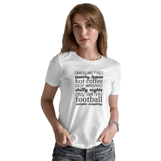 Fall List Women's T-shirt | White