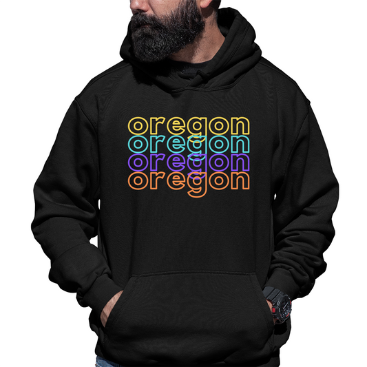 Oregon Unisex Hoodie | Black