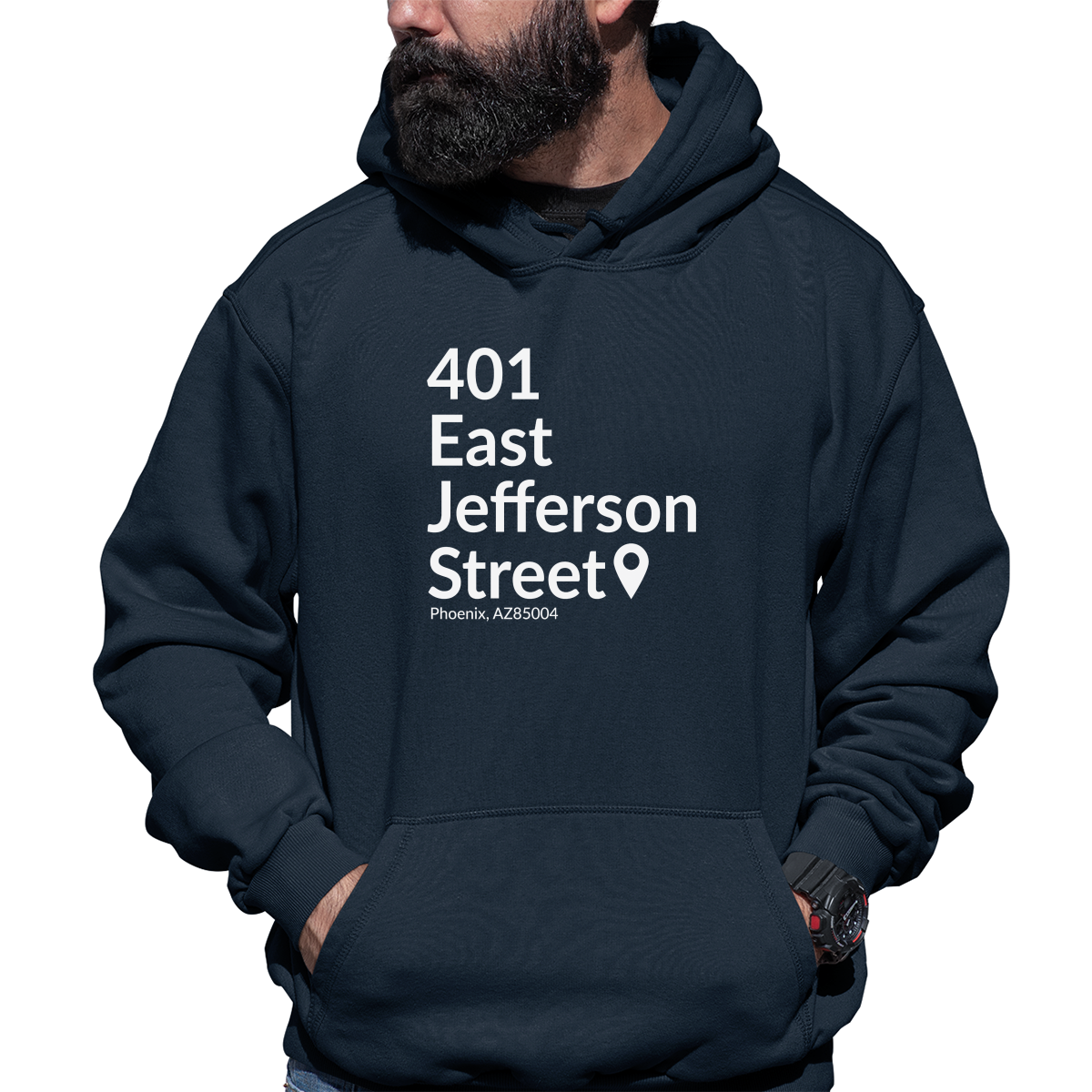 Arizona Baseball Stadium Unisex Hoodie | Navy