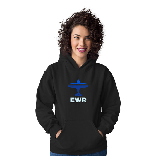 Fly Newark EWR Airport Unisex Hoodie | Black