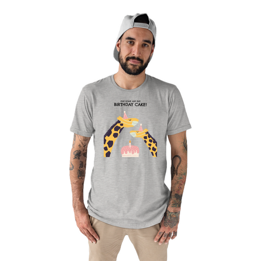 Birthday Cake  Men's T-shirt | Gray