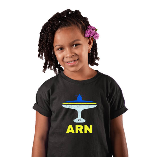 Fly Stockholm ARN Airport Kids T-shirt | Black