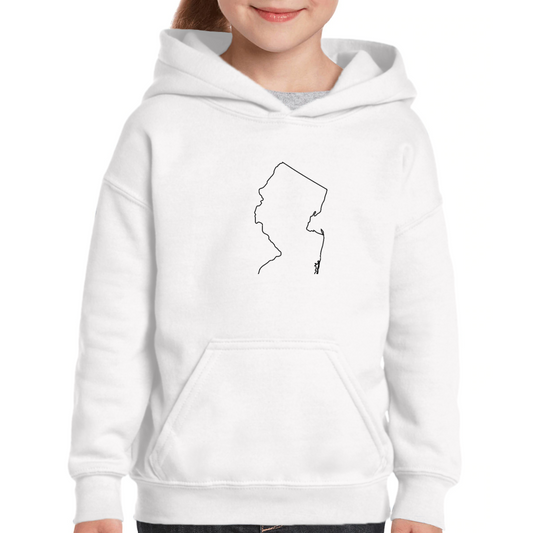 New Jersey Kids Hoodie | White