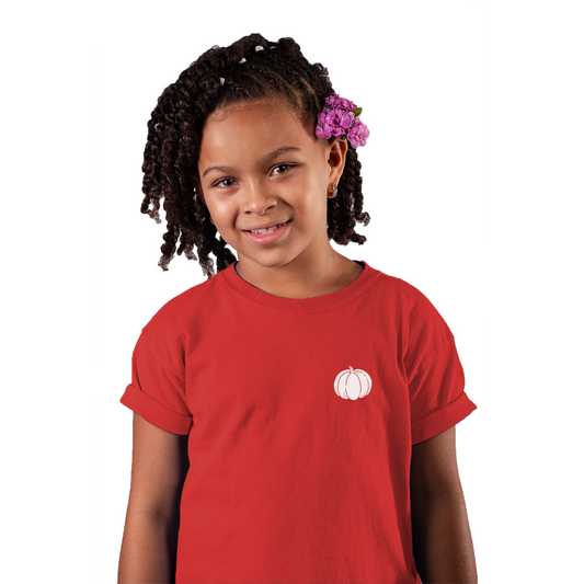 Pumpkin Pocket Kids T-shirt | Red