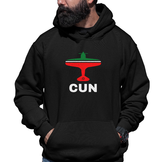 Fly Cancun CUN Airport Unisex Hoodie | Black