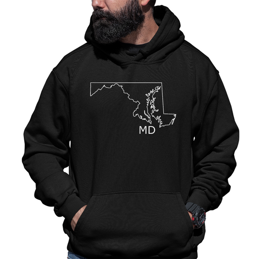 Maryland Unisex Hoodie | Black