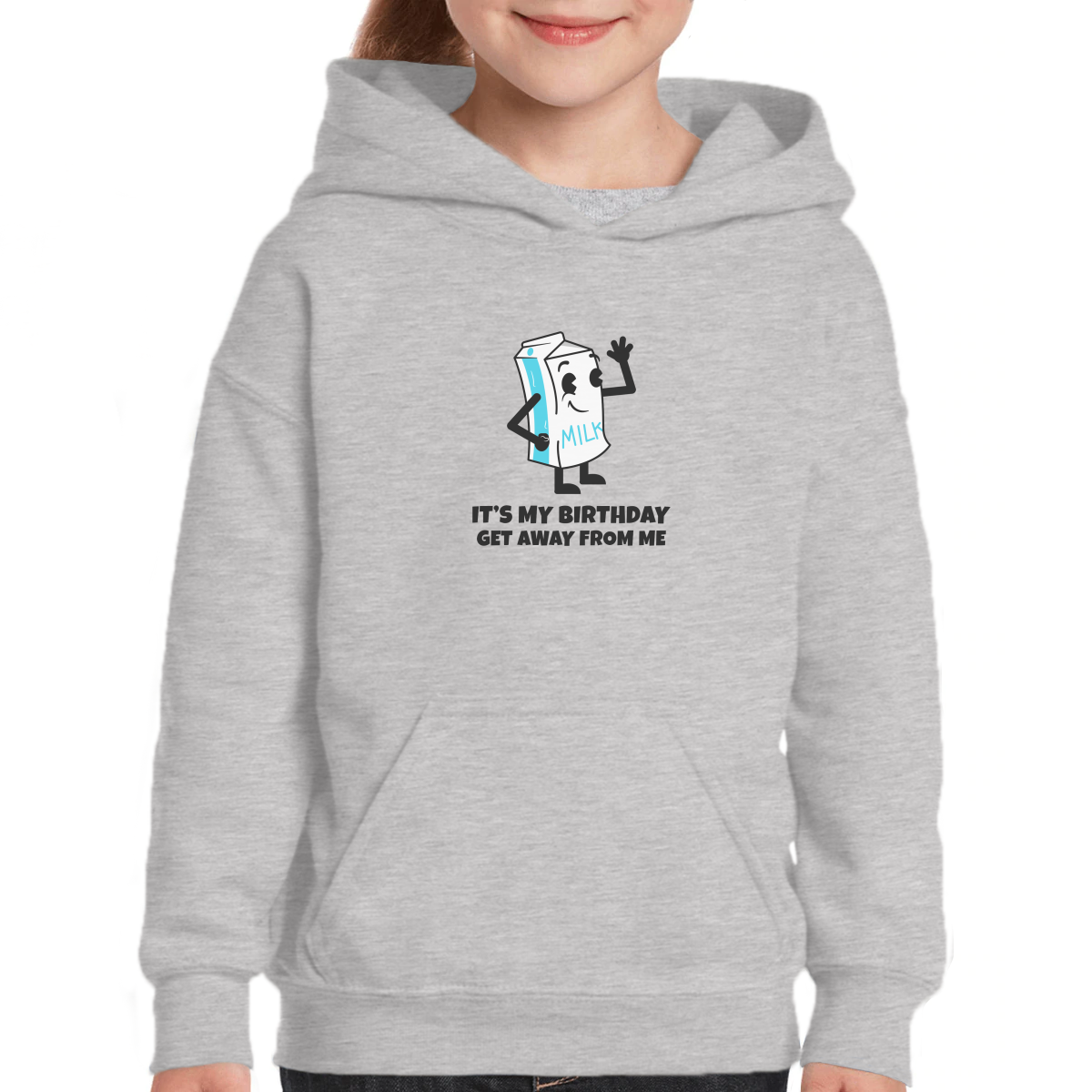 It is my Birthday Get Away From me Kids Hoodie | Gray