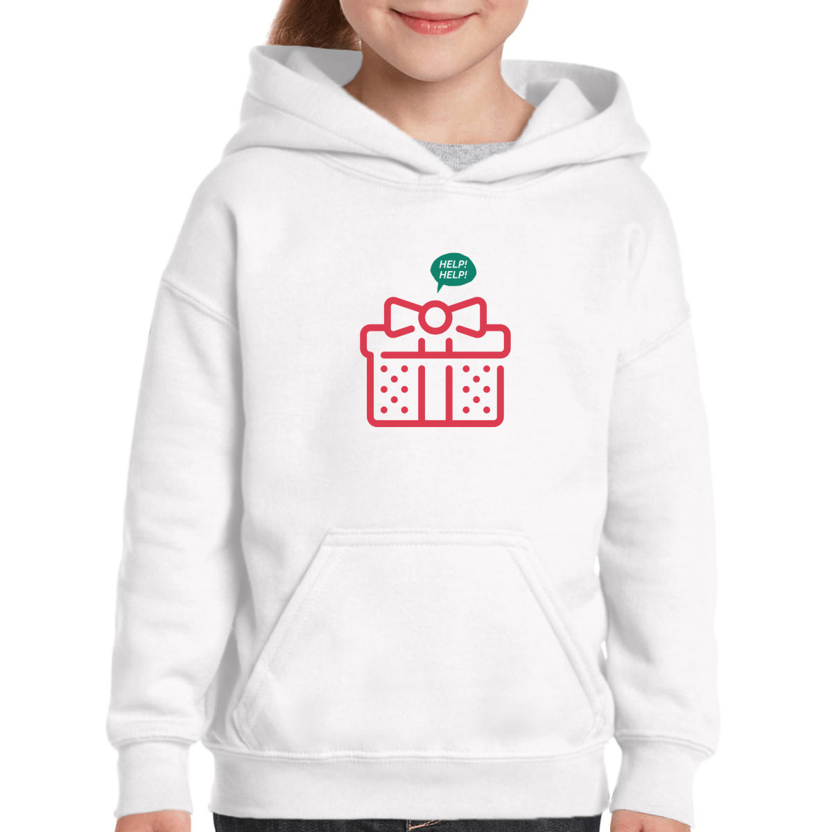 All I Want For Christmas Is You Kids Hoodie | White
