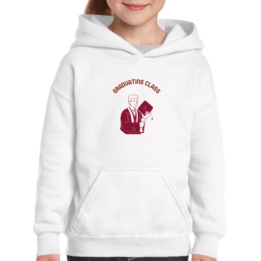 Graduating Class Sophomore Kids Hoodie | White
