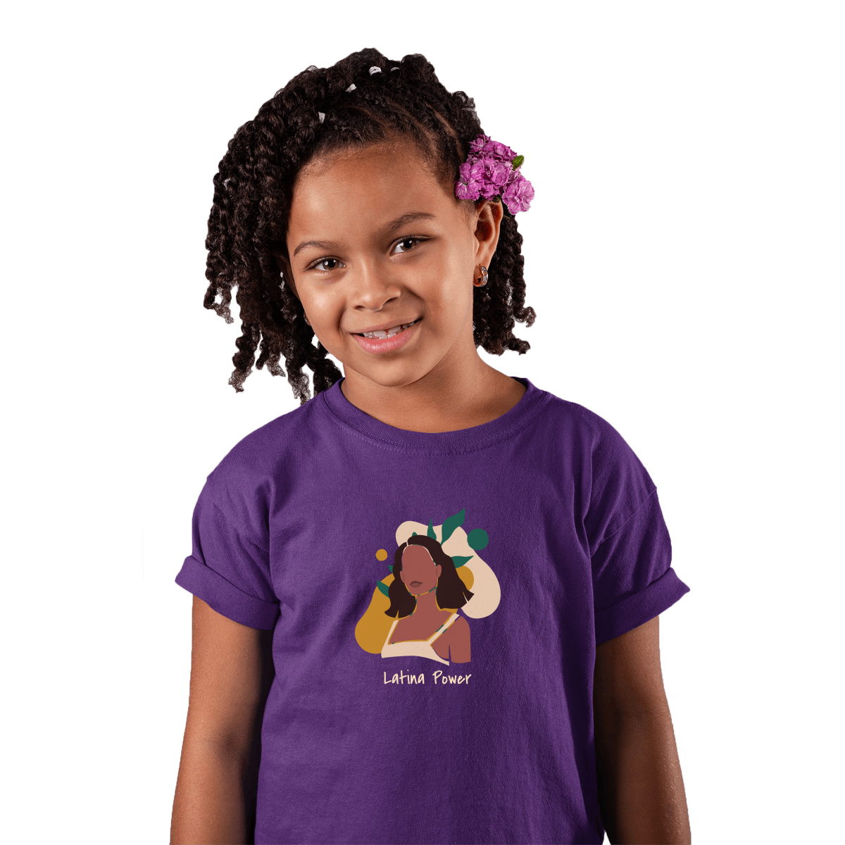 Latina Power Kids T-shirt | Purple