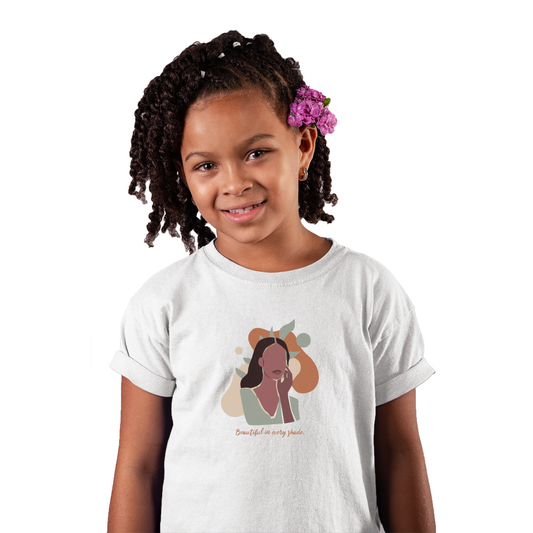 Beautiful in Every Shade Kids T-shirt | White