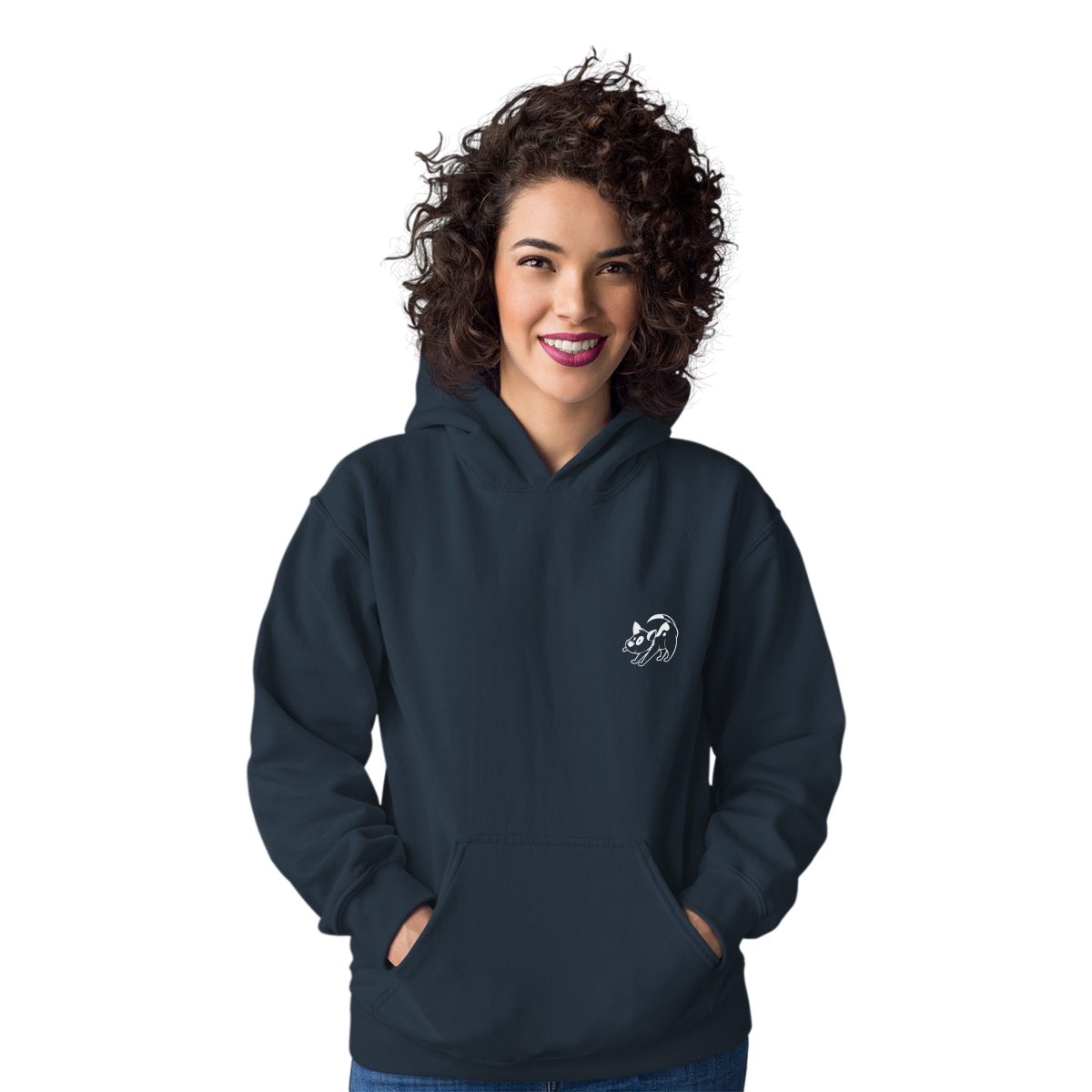 Bull Terrier Unisex Hoodie | Navy