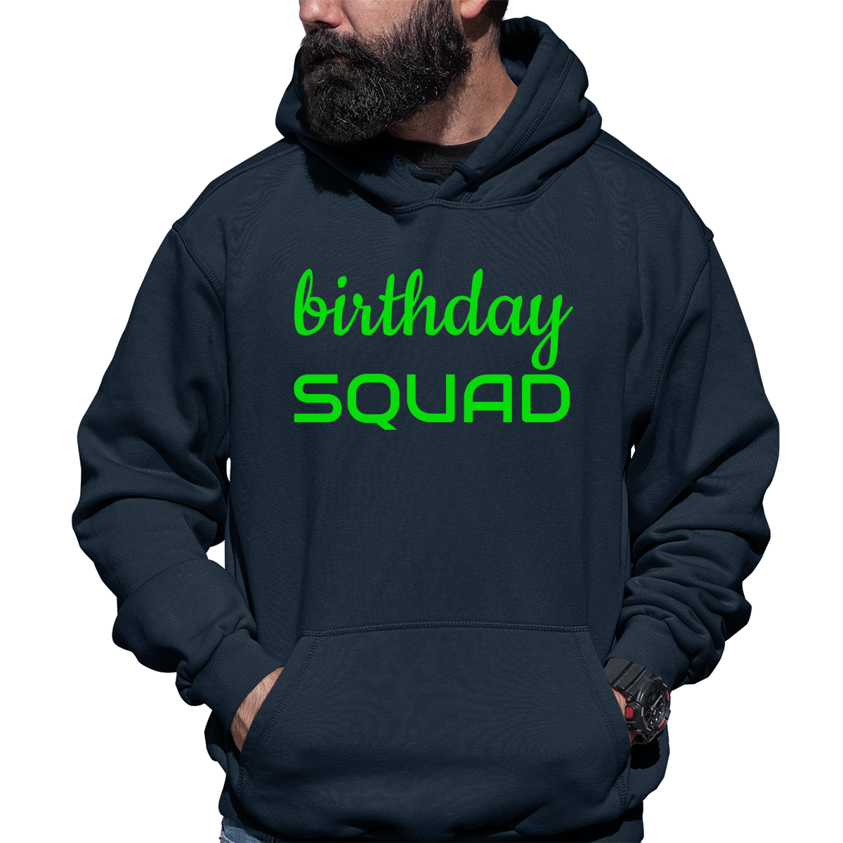 Birthday SQUAD Unisex Hoodie | Navy
