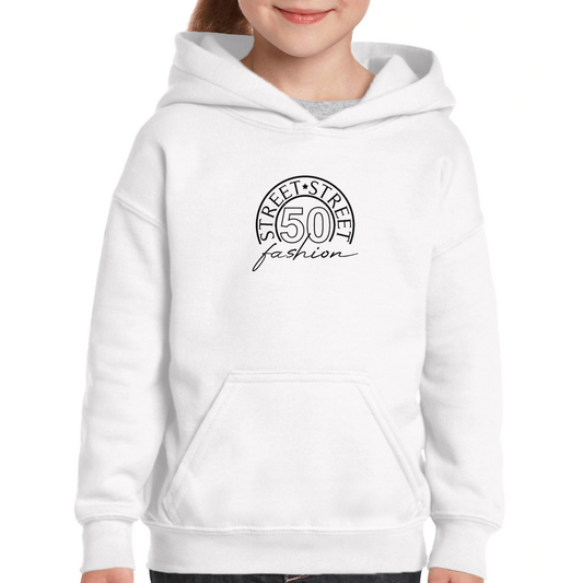 Retro 50 Kids Hoodie | White